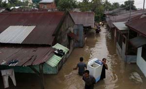 Luapan Sungai Siak Rendam Empat Kampung